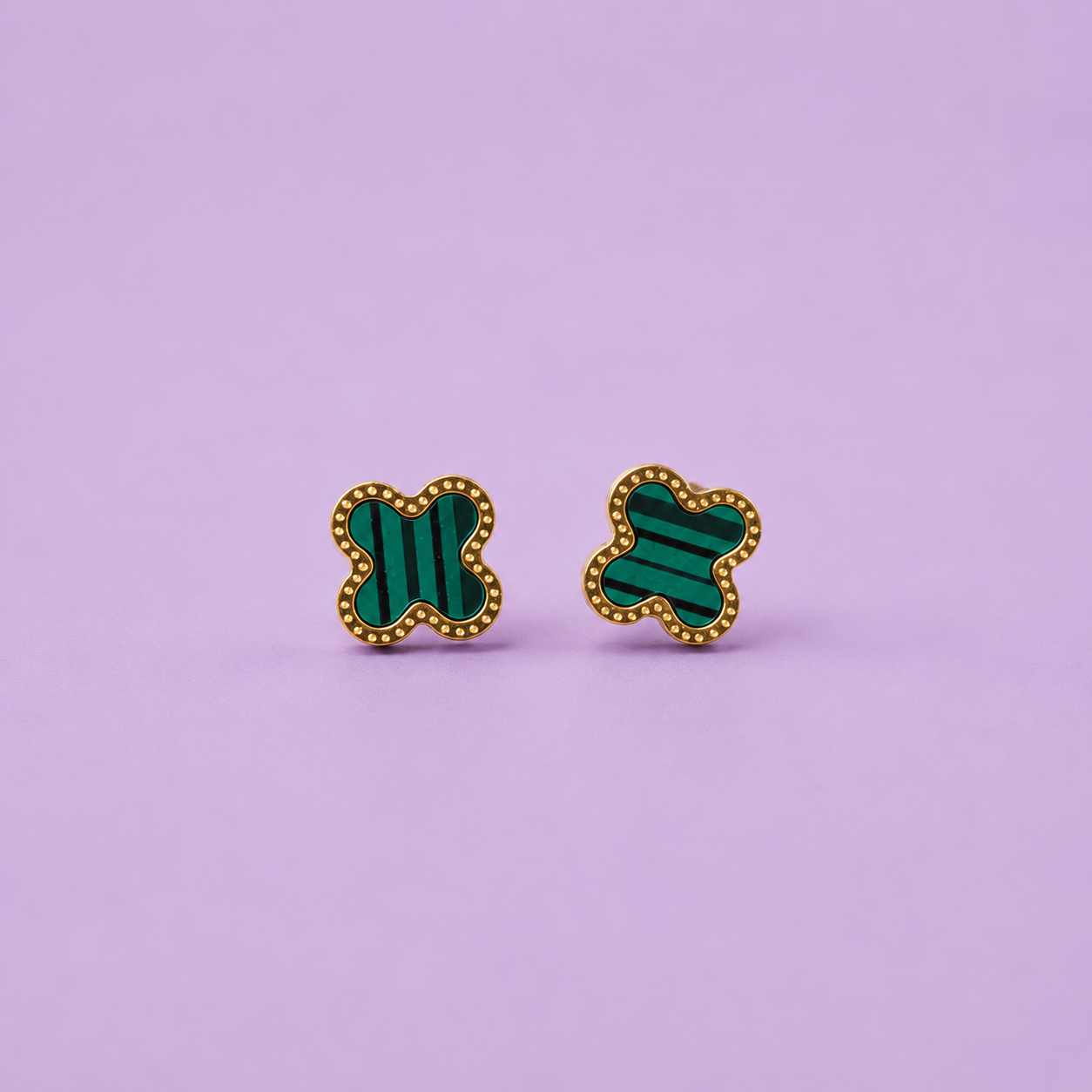 Flower Brass Earring