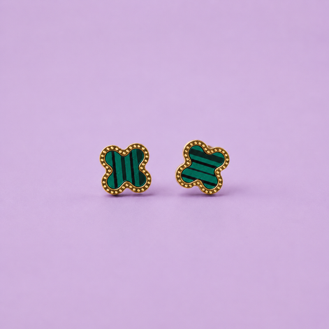 Flower Brass Earring
