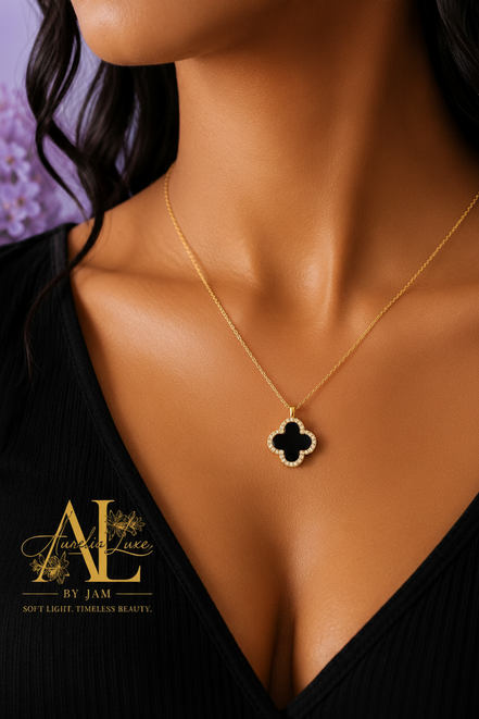 Elegant Four Leaf Clover Necklace