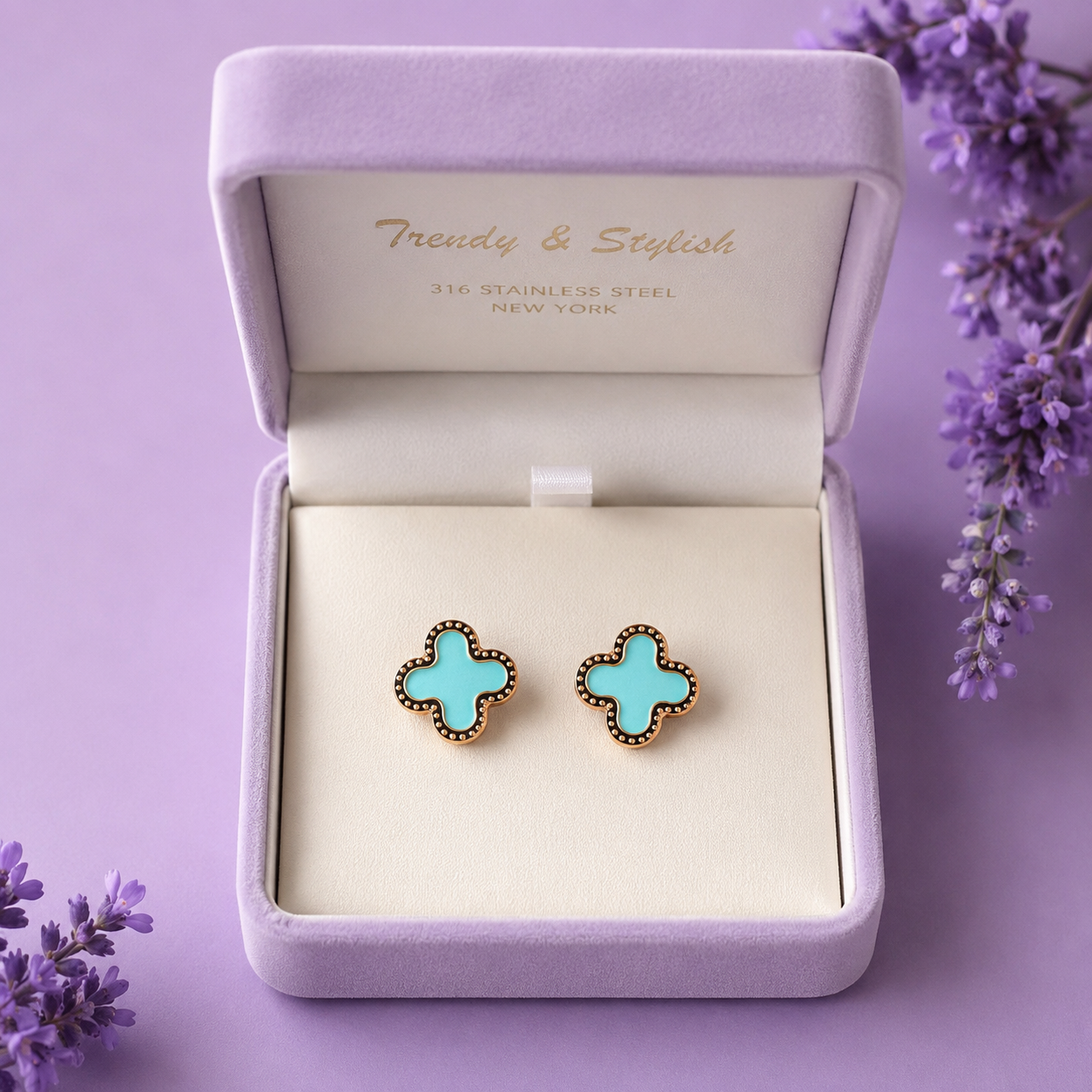 Flower Brass Earring