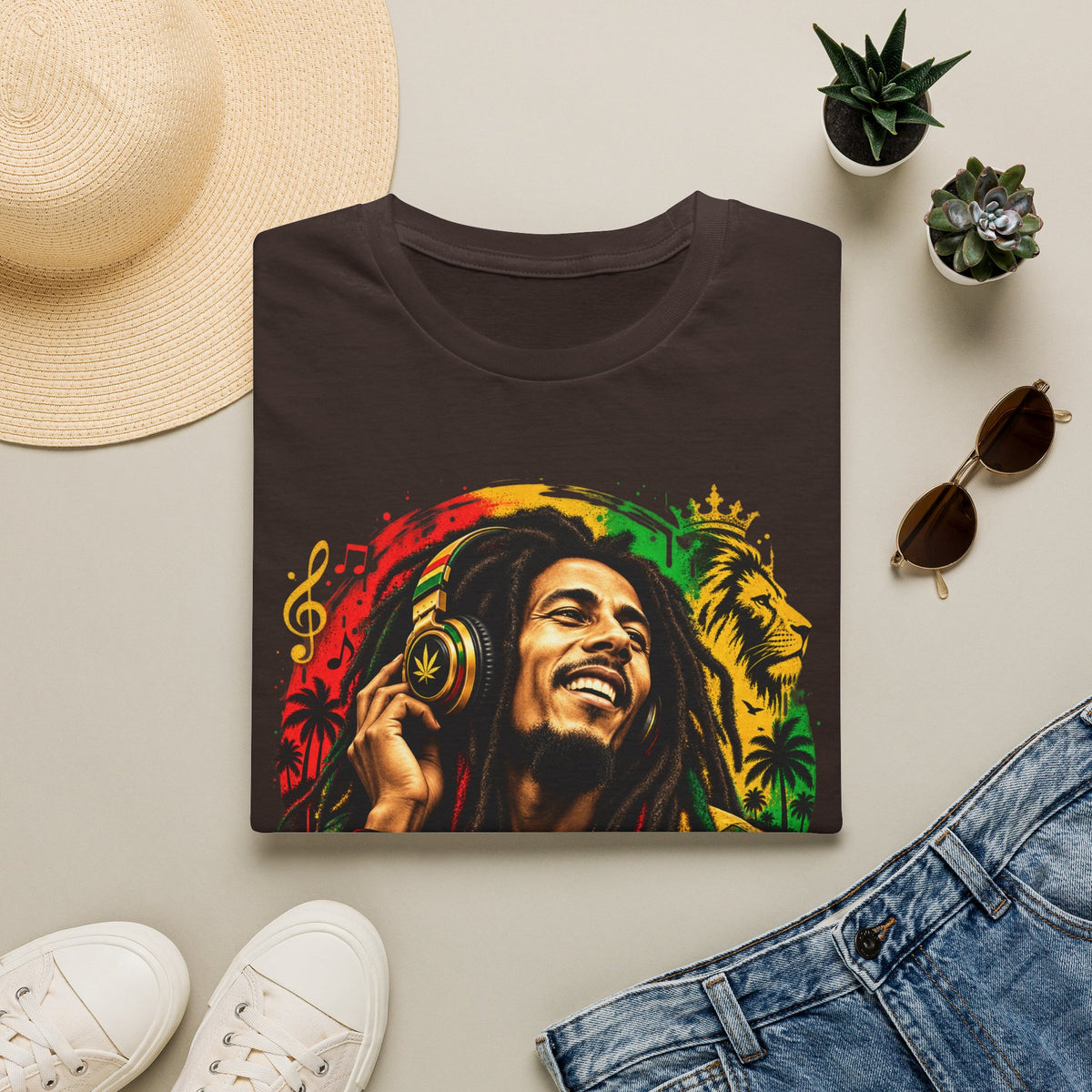 Portrait T-Shirt — Rasta Reggae Music Tee