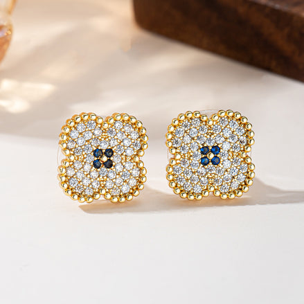Lucky Heart 16k Gold Electroplated Earrings & Necklace