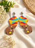 African Wrapped Women Dropped Earrings