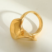 Gold Plated 18k Irregular Geometric 304 Stainless Steel Waterproof Non Tarnish