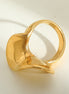 Gold Plated 18k Irregular Geometric 304 Stainless Steel Waterproof Non Tarnish