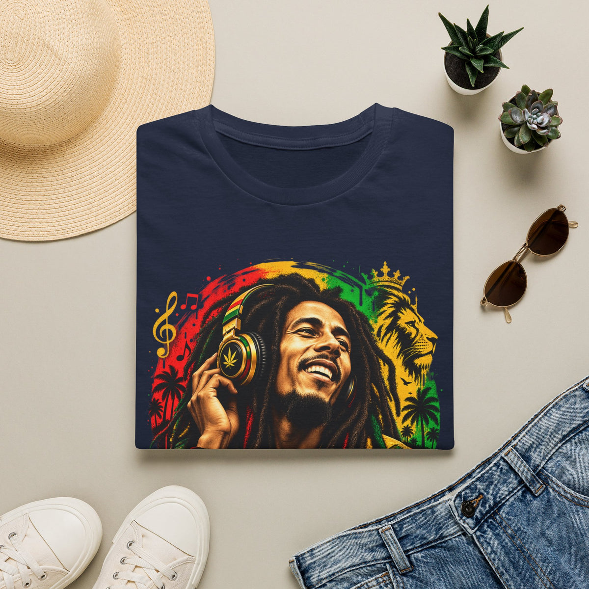 Portrait T-Shirt — Rasta Reggae Music Tee