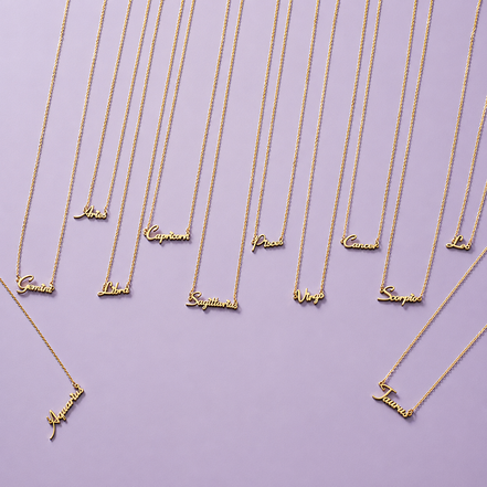 Zodiac Signs Stainless Steel necklace Waterproof Non-Tarnish(18”/20”)