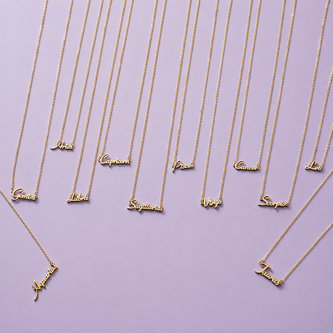 Zodiac Signs Stainless Steel necklace Waterproof Non-Tarnish(18”/20”)