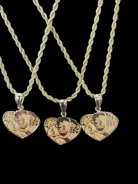 Betty Boo 18K Gold-Plated Heart Pendant Necklace