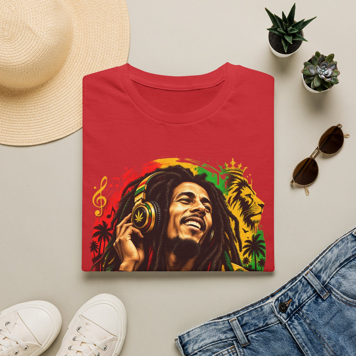 Portrait T-Shirt — Rasta Reggae Music Tee