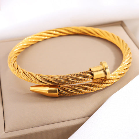 Titanium Steel Bracelet Cable Nail Stainless Steel