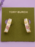 Tory Burch Enamel Flowers Earrings