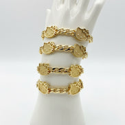 Gold Plated Kitty Charm Bracelet