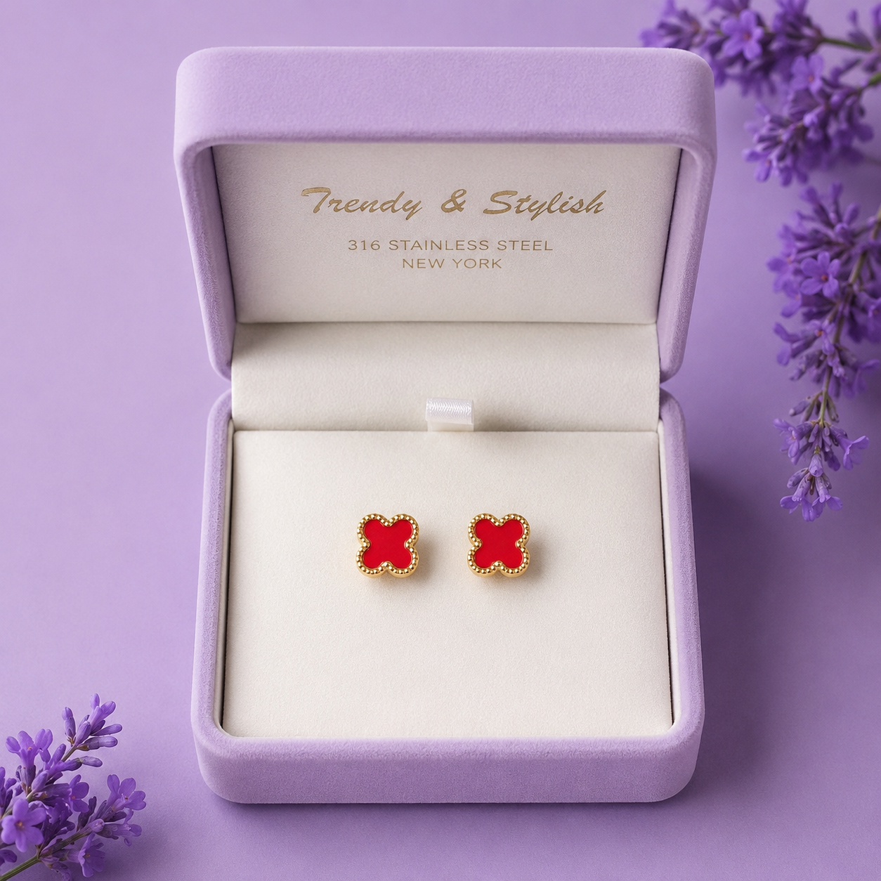 Flower Brass Earring