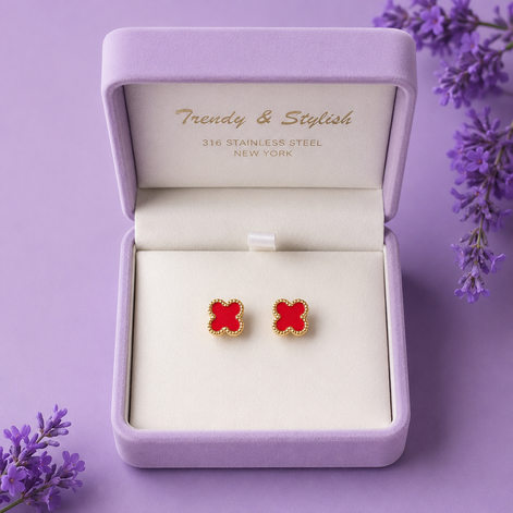 Flower Brass Earring