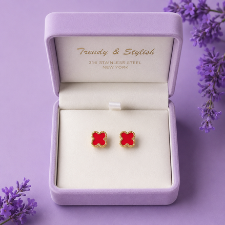 Flower Brass Earring