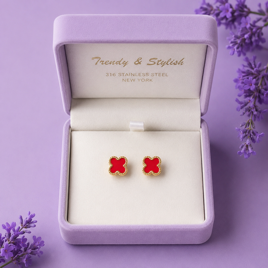 Flower Brass Earring