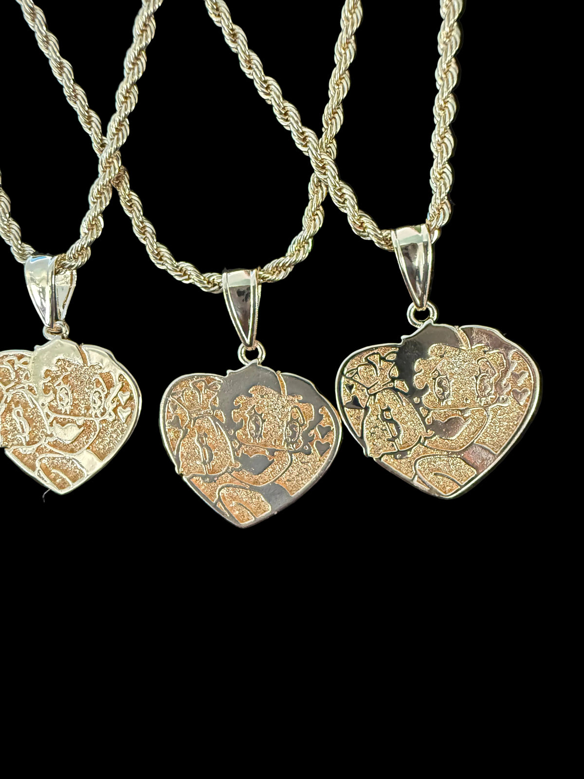 Betty Boo 18K Gold-Plated Heart Pendant Necklace