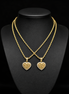 Aurelia Golden Heart Rope Chain Necklace