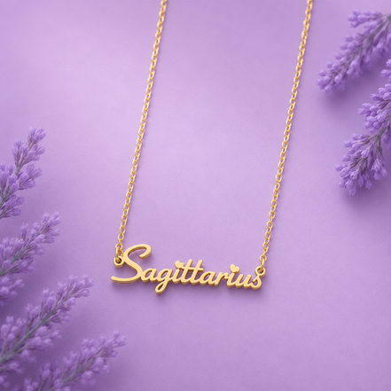Zodiac Signs Stainless Steel necklace Waterproof Non-Tarnish(18”/20”)