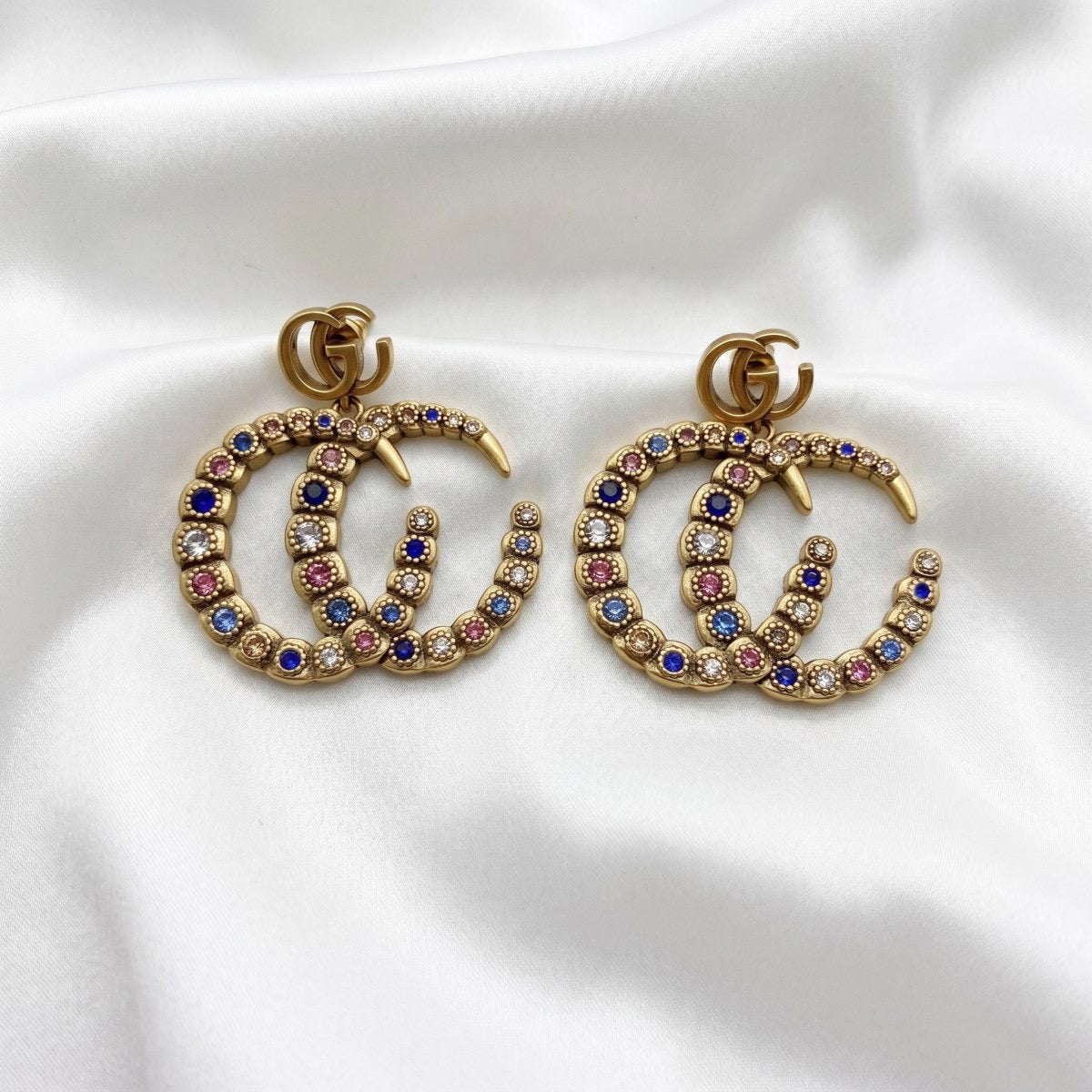 Alloy Earring With Rhinestones Stainless Steel