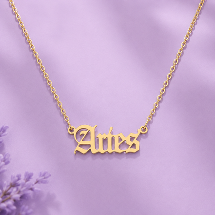 Zodiac Signs Stainless Steel necklace Waterproof Non-Tarnish(18”/20”)