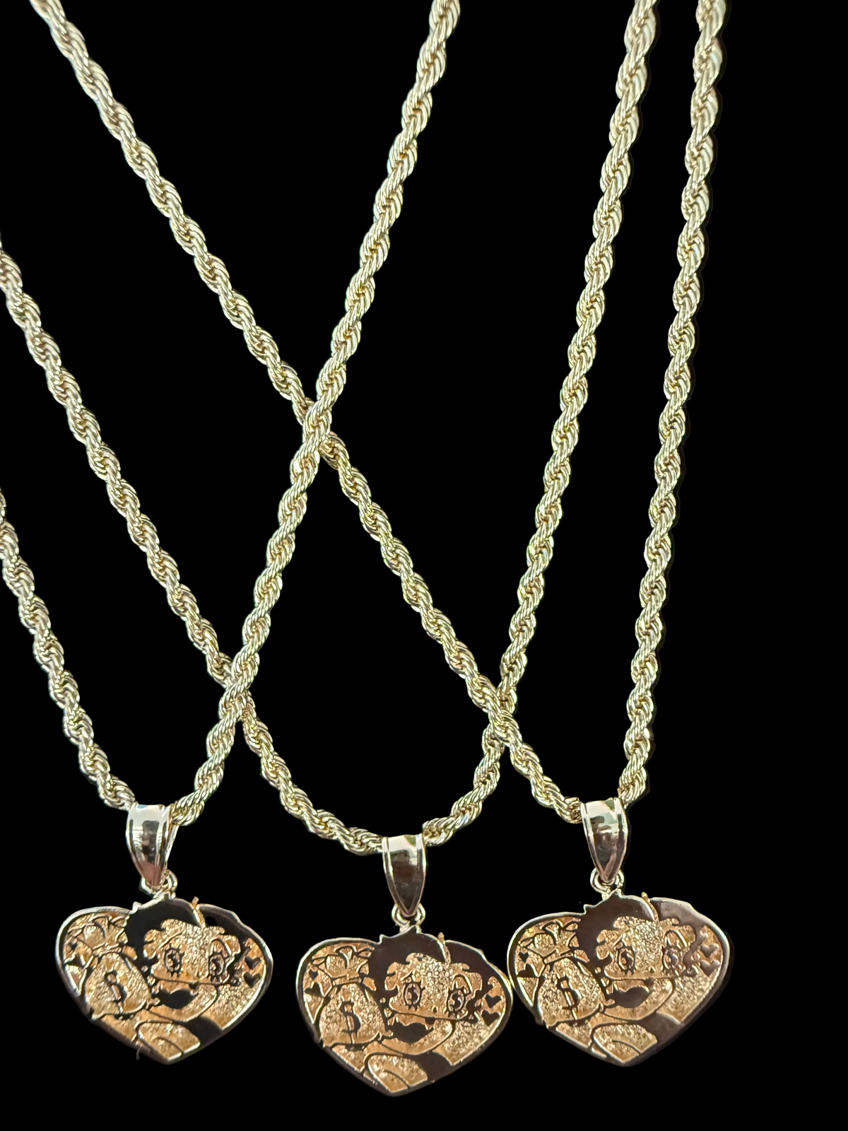 Betty Boo 18K Gold-Plated Heart Pendant Necklace