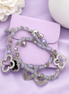 Aurelia Luxe Golden Clover Charm Beaded Bracelet Duo – Set of 2 ✨