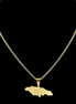 Couple Style Stainless Steel Jamaica Map and City Necklace