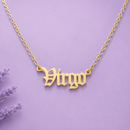 Zodiac Signs Stainless Steel necklace Waterproof Non-Tarnish(18”/20”)