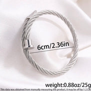 Titanium steel Bracelet Cable Nail Stainless Steel Fashion Bracelet