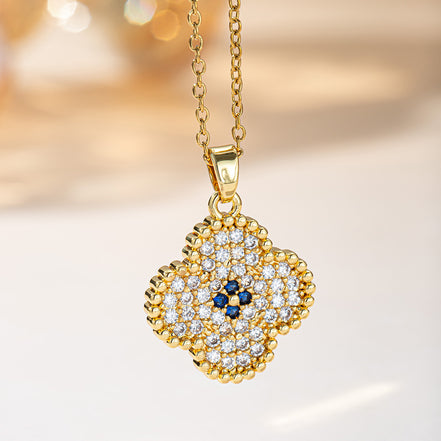 Lucky Heart 16k Gold Electroplated Earrings & Necklace