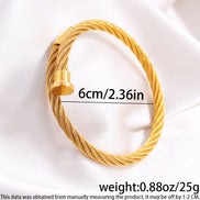 Titanium Steel Bracelet Cable Nail Stainless Steel