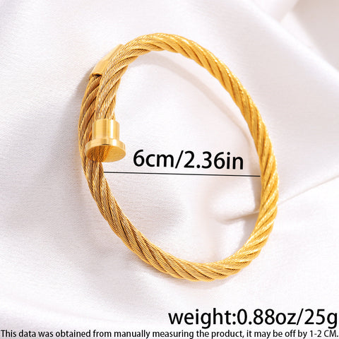 Titanium Steel Bracelet Cable Nail Stainless Steel