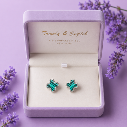 Flower Brass Earring