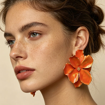 Petal Drop Earrings for women