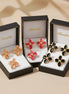 Flower Enamel Stud Earrings