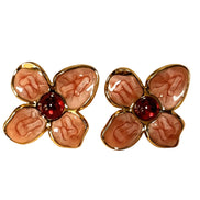 Flower Enamel Stud Earrings