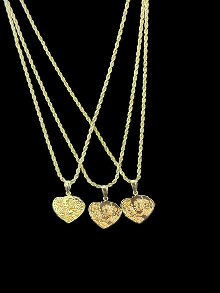 Betty Boo 18K Gold-Plated Heart Pendant Necklace